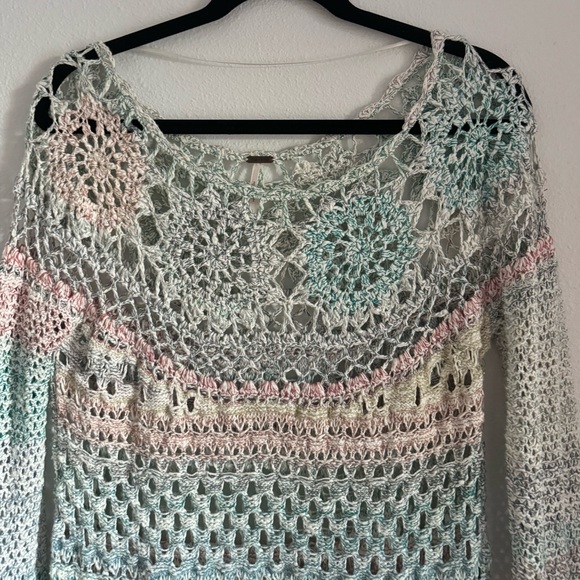 Free People crochet sweater. - Picture 2 of 12